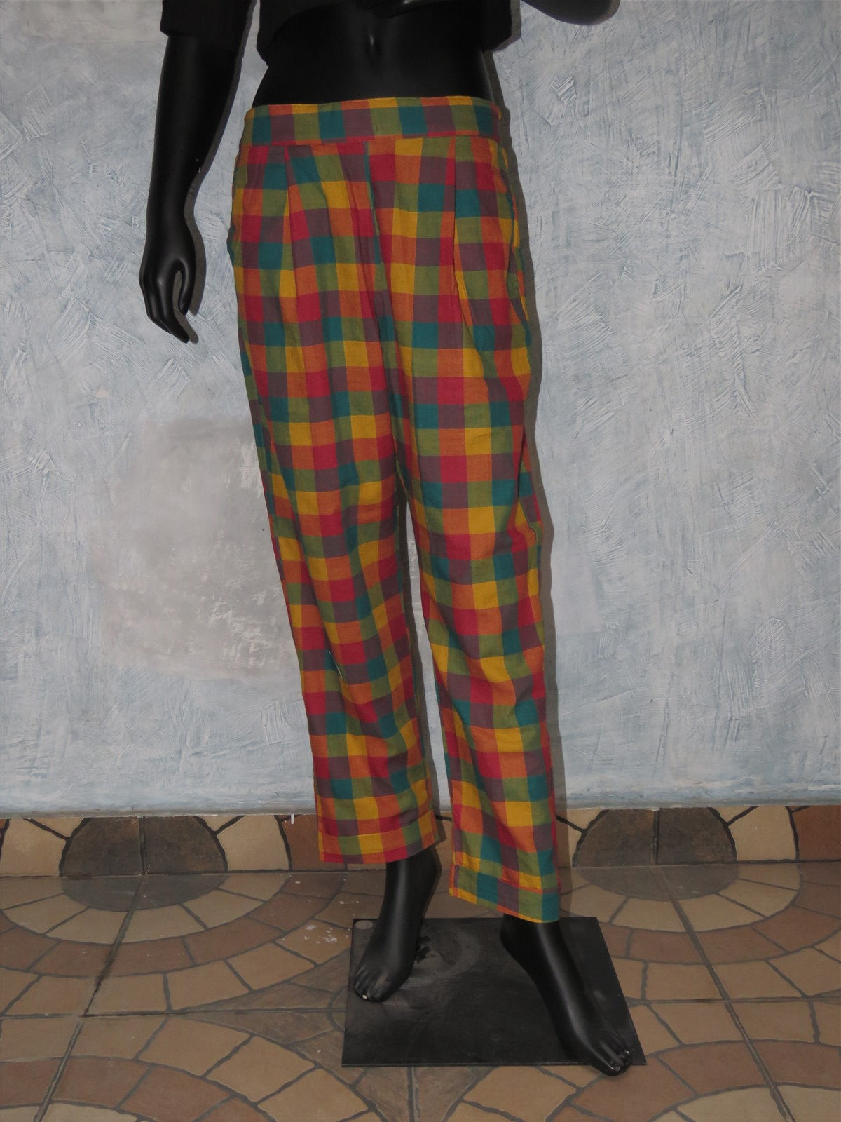 Multi-Color Regular Fit Cotton Pant